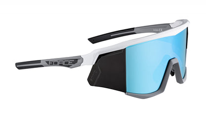 FORCE okuliare SONIC bielo-šedé, modré zrkadlové sklo