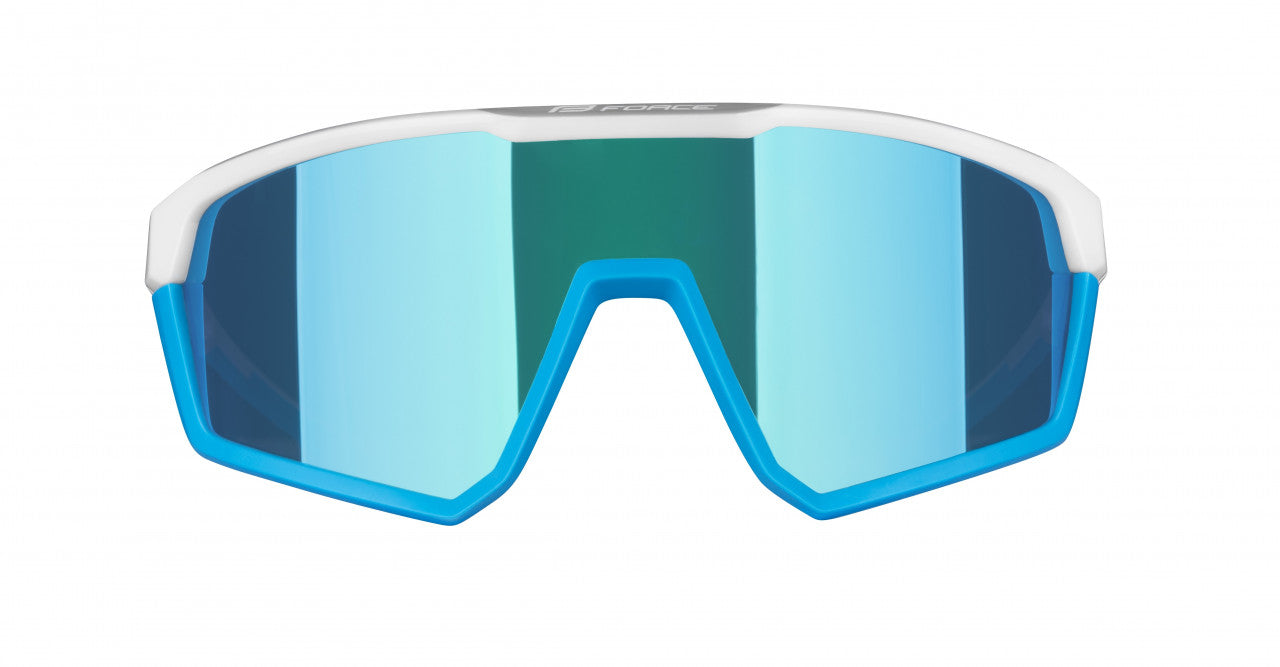 FORCE okuliare APEX, bielo-šedé, modré zrkadlové sklo