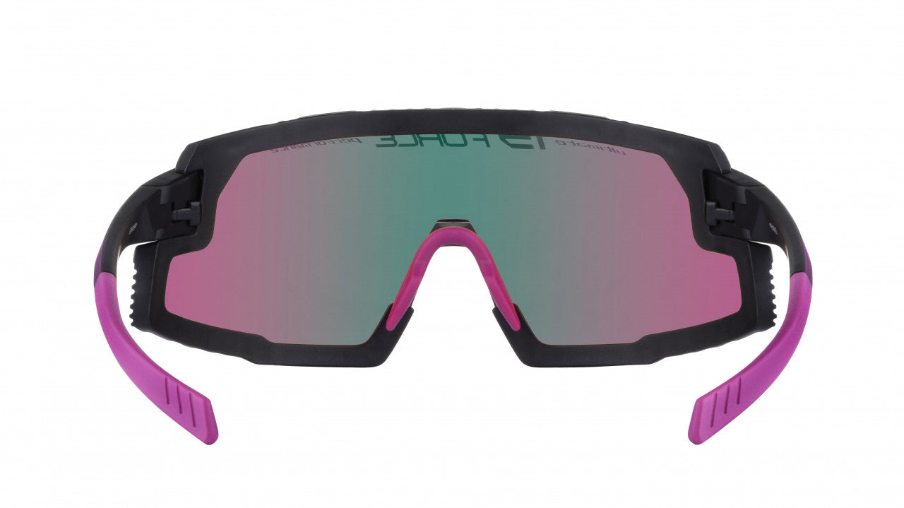 FORCE okuliare GRIP čierno-fialové, fialové revo sklo