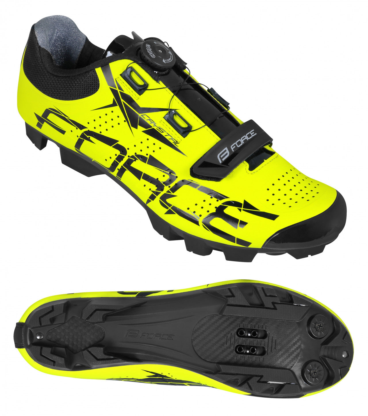 FORCE tretry MTB CRYSTAL, fluo