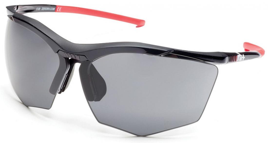 Slnečné okuliare RH+ Super Stylus, čierna/červená, sivé + oranžové sklá, ACTION