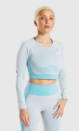 Gymshark Dámske tričko Hyper-Amplify Seamless Crop Top