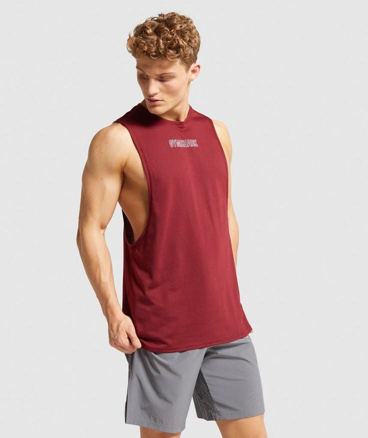 Gymshark Pánske tričko Combat Drop Arm Tank