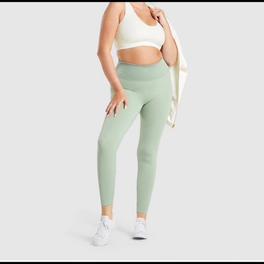 Gymshark Dámske krátke legíny Whitney Rib Waist Leggings 4686