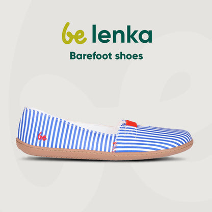 Barefoot baleríny Be Lenka Harmony - Blue Stripes