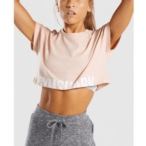 Gymshark Dámske tričko Fraction Crop Top 1844