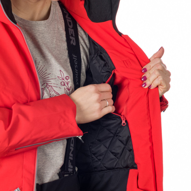 BU-6147SNW women ski trendy prolonged jacket