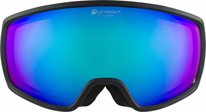 Lyžiarske okuliare Alpina DOUBLE JACK PLANET Q Lite čierne