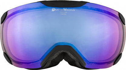 Alpina Lyžiarske okuliare Pheos S QVM čierne matné, QV modré