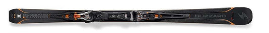 set zjazdových lyží BLIZZARD II. kvalita Quattro RX + viazanie XCELL 14 DEMO, čierna/antracitová/oranžová