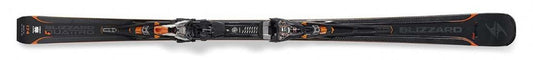 set zjazdových lyží BLIZZARD II. kvalita Quattro RS + viazanie XCELL 14 DEMO, čierna/antracitová/oranžová