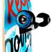 SKALLE Skateboard 78,7 x 20 cm, ABEC7, bílo-modrý