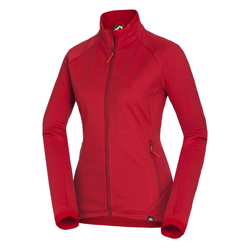 MI-4722OR dámska grid fleece mikina v outdoorovom štýle MARYAM